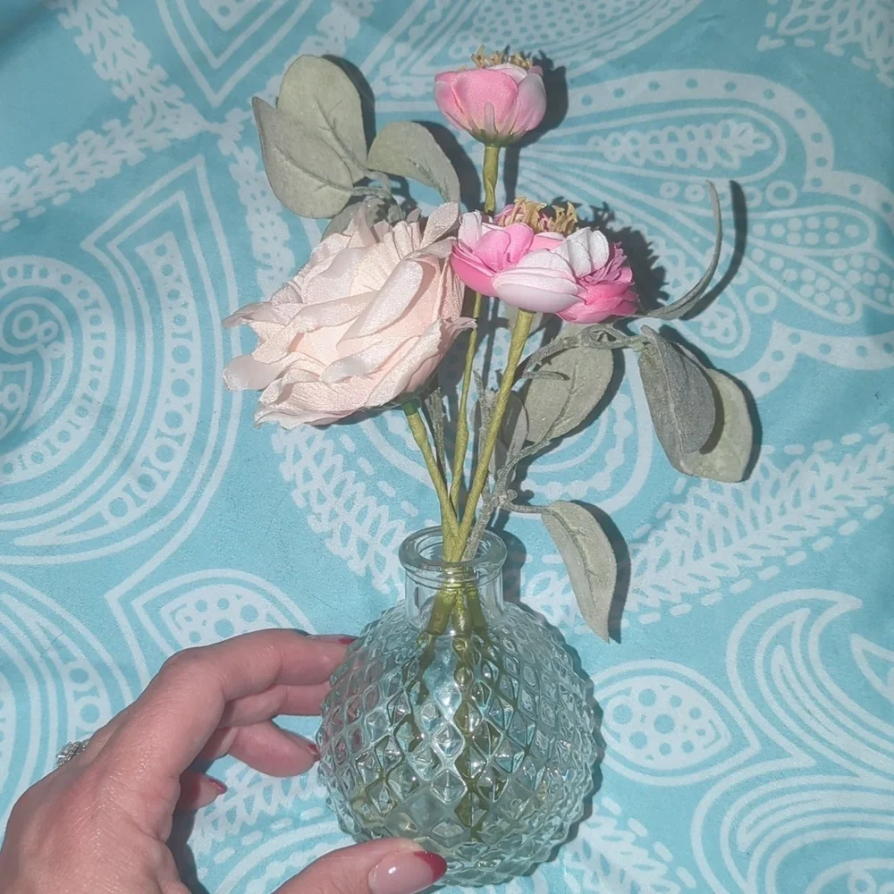 Artificial Flowers in Vase